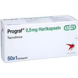 Abbildung: Prograf 0,5 mg Hartkapseln 50 St, Hartkapseln PZN 15735664
