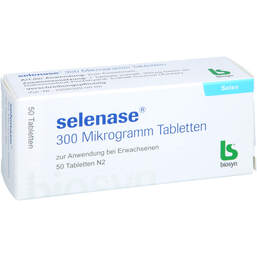 Abbildung: Selenase 300 Mikrogramm Tabletten 50 St, Tabletten PZN 15736095
