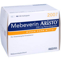 Abbildung: Mebeverin Aristo 200 mg Retardkapseln 100 St, Retard-Kapseln PZN 15736385
