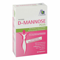 Abbildung: D-Mannose Plus 2000 mg Tabletten mit Vit.und Mineralstof. Tabletten, 60 St PZN 15743818