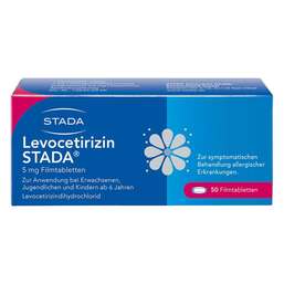 Abbildung: Levocetirizin STADA 5 mg Filmtabletten Filmtabletten, 50 St PZN 15745639