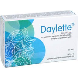 Abbildung: Daylette 0,02 mg / 3 mg Filmtabletten 3X28 St, Filmtabletten PZN 15746768