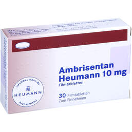Abbildung: Ambrisentan Heumann 10 mg Filmtabletten 30 St, Filmtabletten PZN 15747101