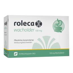 Abbildung: roleca wacholder 100 mg Weichkapseln 50 St, Weichkapseln PZN 15780044