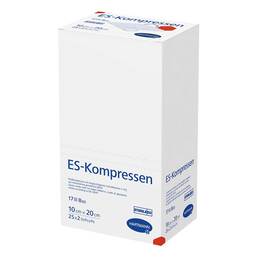 Abbildung: ES-Kompressen steril 10x20 cm 8fach 25X2 St, Kompressen PZN 15782356