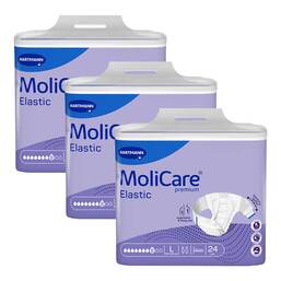 Abbildung: Molicare Premium Elastic Slip 8 Tropfen Größe L 3X24 St PZN 15783858