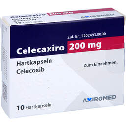 Abbildung: Celecaxiro 200 mg Hartkapseln 10 St, Hartkapseln PZN 15784214