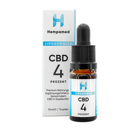Abbildung: Cbd 4% liposomal Hempamed Tropfen Tropfen zum Einnehmen, 10 ml PZN 15785076