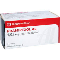 Abbildung: Pramipexol AL 1,05 mg Retardtabletten 100 St, Retard-Tabletten PZN 15785610