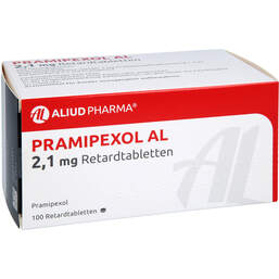 Abbildung: Pramipexol AL 2,1 mg Retardtabletten 100 St, Retard-Tabletten PZN 15785679