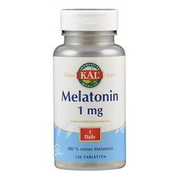 Abbildung: Melatonin 1 mg Tabletten 120 St, Tabletten PZN 15814381