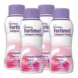 Abbildung: Fortimel Compact Energy Erdbeere 4X300 ml, Flüssigkeit PZN 15817103