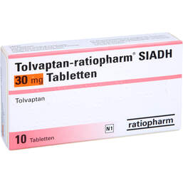 Abbildung: Tolvaptan-ratiopharm Siadh 30 mg Tabletten 10 St, Tabletten PZN 15821903