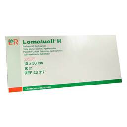 Abbildung: Lomatuell H Salbentüll 10x30 cm steril 10 St, Verband PZN 15822015