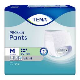 Abbildung: TENA Pants Super M Einweghosen bei Inkontinenz 12 St PZN 15822245