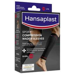Abbildung: Hansaplast Sport Compression Waden-Sleeves Größe S/M Bandage, 2 St PZN 15823026