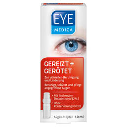 Abbildung: Eye Medica gereizt + gerötet Dexpanthenol Augentropfen 1 St, Augentropfen PZN 15862500