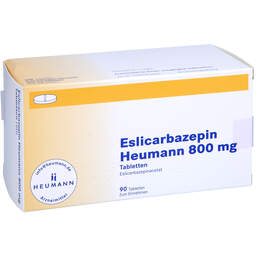 Abbildung: Eslicarbazepin Heumann 800 mg Tabletten 90 St, Tabletten PZN 15862718