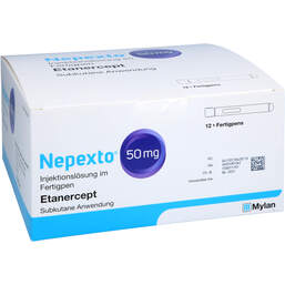 Abbildung: Nepexto 50 mg Injektionslösung im Fertigpen 12 St, Injektionslösung PZN 15862871