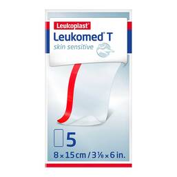 Abbildung: Leukomed® T skin sensitive 8x15 cm Pflaster, 5 St PZN 15862948