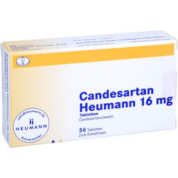 Abbildung: Candesartan Heumann 16 mg Tabletten 56 St, Tabletten PZN 15864634