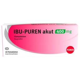 Abbildung: Ibu-Puren akut 400 mg Filmtabletten Filmtabletten, 20 St PZN 15877973