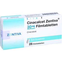 Abbildung: Cinacalcet Zentiva 30 mg Filmtabletten 28 St, Filmtabletten PZN 15879676