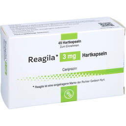 Abbildung: Reagila 3 mg Hartkapseln 49 St, Hartkapseln PZN 15890324