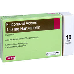 Abbildung: Fluconazol Accord 150 mg Hartkapseln 10 St, Hartkapseln PZN 15890488