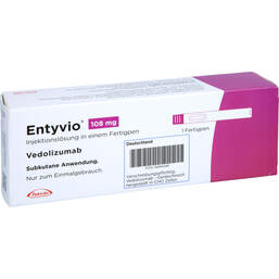 Abbildung: Entyvio 108 mg Injektionslösung im Fertigpen 1 St, Injektionslösung PZN 15894581