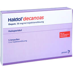 Abbildung: Haldol decanoas Depot 50 mg / ml Injektionslösung 5X3 ml, Injektionslösung PZN 15895652