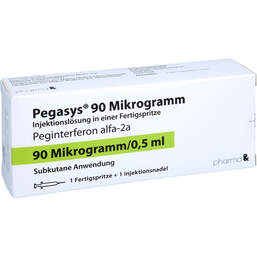 Abbildung: Pegasys 90 µg Injektionslösung in einer Fertigspritze 1 St, Injektionslösung in einer Fertigspritze PZN 15895913