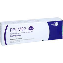 Abbildung: Pelmeg 6 mg Injektionslösung Fertigspritze mit autom.Nadels. 1 St, Injektionslösung PZN 16000893