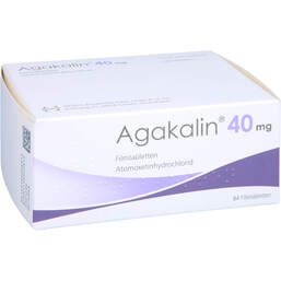 Abbildung: Agakalin 40 mg Filmtabletten 84 St, Filmtabletten PZN 16006631