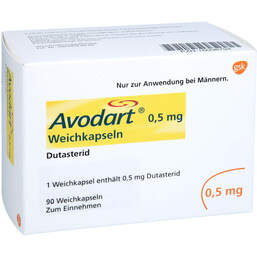 Abbildung: Avodart 0,5 mg Weichkapseln 90 St, Weichkapseln PZN 16008794