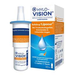 Abbildung: HYLO-VISION® SafeDrop® Lipocur® Augentropfen Augentropfen, 10 ml PZN 16009612