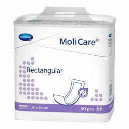 Abbildung: Molicare rectangular 4 Tropfen 20x60 cm 50 St, Beutel PZN 16011307