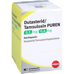 Abbildung: Dutasterid / Tamsulosin Puren 0,5 mg / 0,4 mg Hartkapseln  30 St, Hartkapseln PZN 16012985