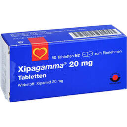 Abbildung: Xipagamma 20 mg Tabletten 50 St, Tabletten PZN 16013536
