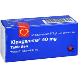 Abbildung: Xipagamma 40 mg Tabletten 50 St, Tabletten PZN 16013571