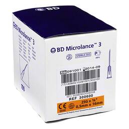 Abbildung: BD Microlance Kanüle 25 G 5 / 8 0,5x16 mm 100 St, Kanüle PZN 16016351 