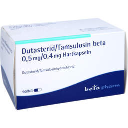 Abbildung: Dutasterid / Tamsulosin beta 0,5 mg / 0,4 mg Hartkapseln  90 St, Hartkapseln PZN 16018350
