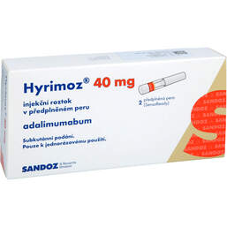 Abbildung: Hyrimoz 40 mg / 0,8 ml Injektionslösung im Fertigpen 2X0.8 ml, Injektionslösung PZN 16018462