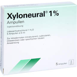 Abbildung: Xyloneural 1% Injektionslösung Ampulle 5X5 ml, Injektionslösung PZN 16020660