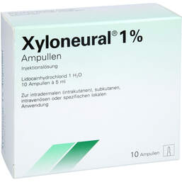 Abbildung: Xyloneural 1% Injektionslösung Ampulle 10X5 ml, Injektionslösung PZN 16020683