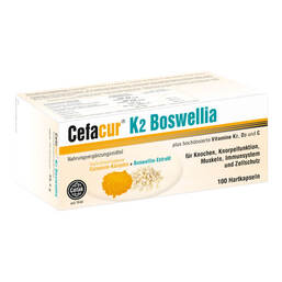 Abbildung: Cefacur K2 Boswellia Hartkapseln 100 St, Hartkapseln PZN 16023983
