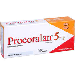 Abbildung: Procoralan 5 mg Filmtabletten 98 St, Filmtabletten PZN 16031681