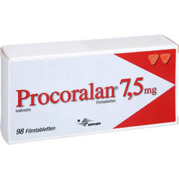 Abbildung: Procoralan 7,5 mg Filmtabletten 98 St, Filmtabletten PZN 16031698