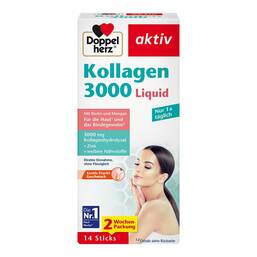 Abbildung: Doppelherz Kollagen 3000 Liquid Sticks 14 St, Flüssigkeit PZN 16031988