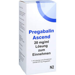 Abbildung: Pregabalin Ascend 20 mg / ml Lösung zum Einnehmen 473 ml, Lösung zum Einnehmen PZN 16036773